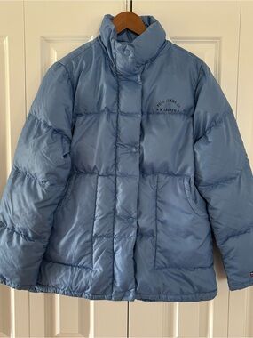 POLO JEANS CO. Ralph Lauren Light Blue Puffer Jacket
